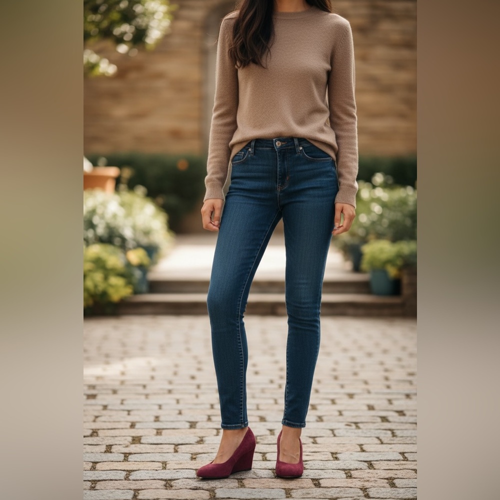 Vionic Burgundy Suede Wedges